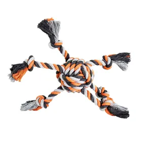 Golyó OCTOPUS HipHop pamut 6 kar 8 cm, 160 g szürke, sötétszürke, narancs